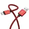 USB kabal PERTLA safe&speed iPhone crveno-crni