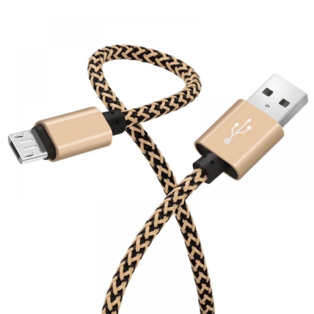 USB kabal PERTLA safe&speed micro zlatno-crni