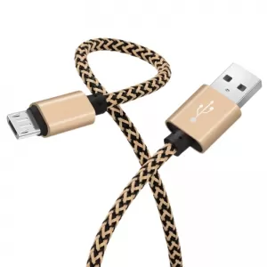 USB kabal PERTLA safe&speed micro zlatno-crni