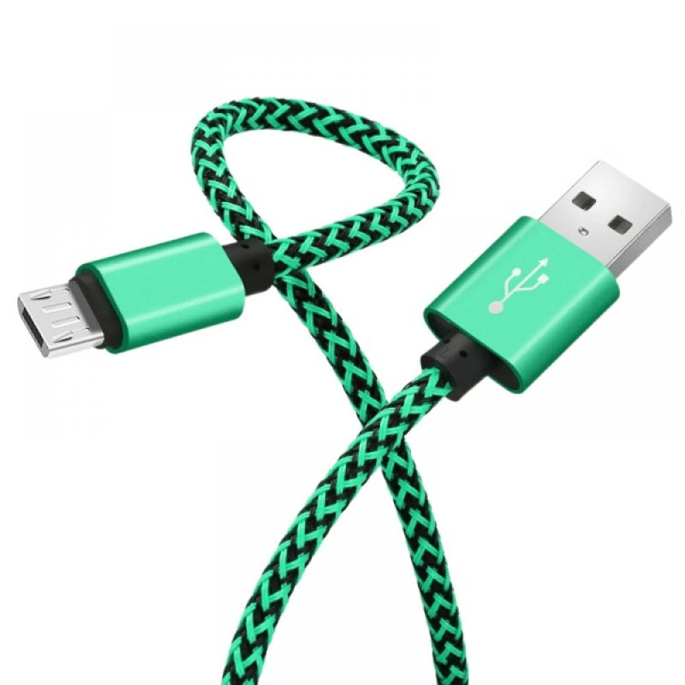 USB kabal PERTLA safe&speed micro zeleno-crni 