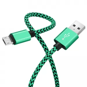 USB kabal PERTLA safe&speed micro zeleno-crni 