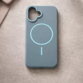 Futrola Color Thin Mag za iPhone 16 siva plava