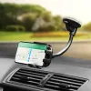 Auto drzac za telefon Forcell F-Grip Carbon Bracket ruka 17 cm za vetrobran crni