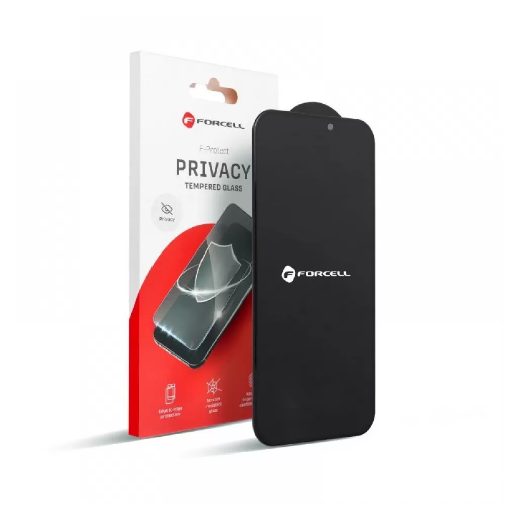Zastitno staklo Forcell Privacy za iPhone 16 crno