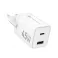 Kucni punjac Forcell F-Energy Mini GaN III USB C + USB A PD QC4.0 45W VT-36 beli