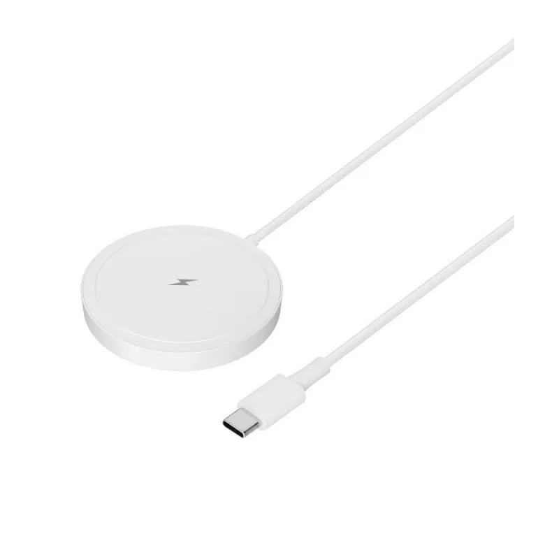 Bezicni punjac BLUE STAR Charging Pad 15W kompatibilan sa MagSafe beli