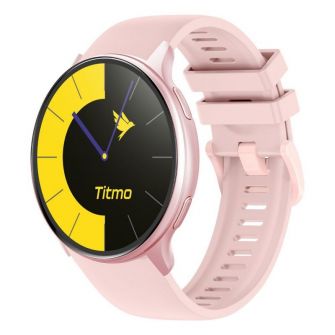 Pametni sat TITMO O-200 (GPS, AMOLED, bluetooth pozivi, silikonska narukvica) roze