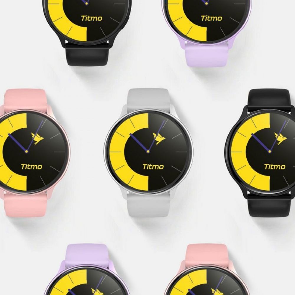 Pametni sat TITMO O-200 (GPS, AMOLED, bluetooth pozivi, silikonska narukvica) roze