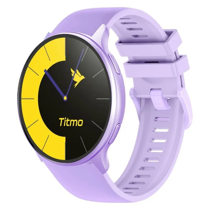 Pametni sat TITMO O-200 (GPS, AMOLED, bluetooth pozivi, silikonska narukvica) lavanda