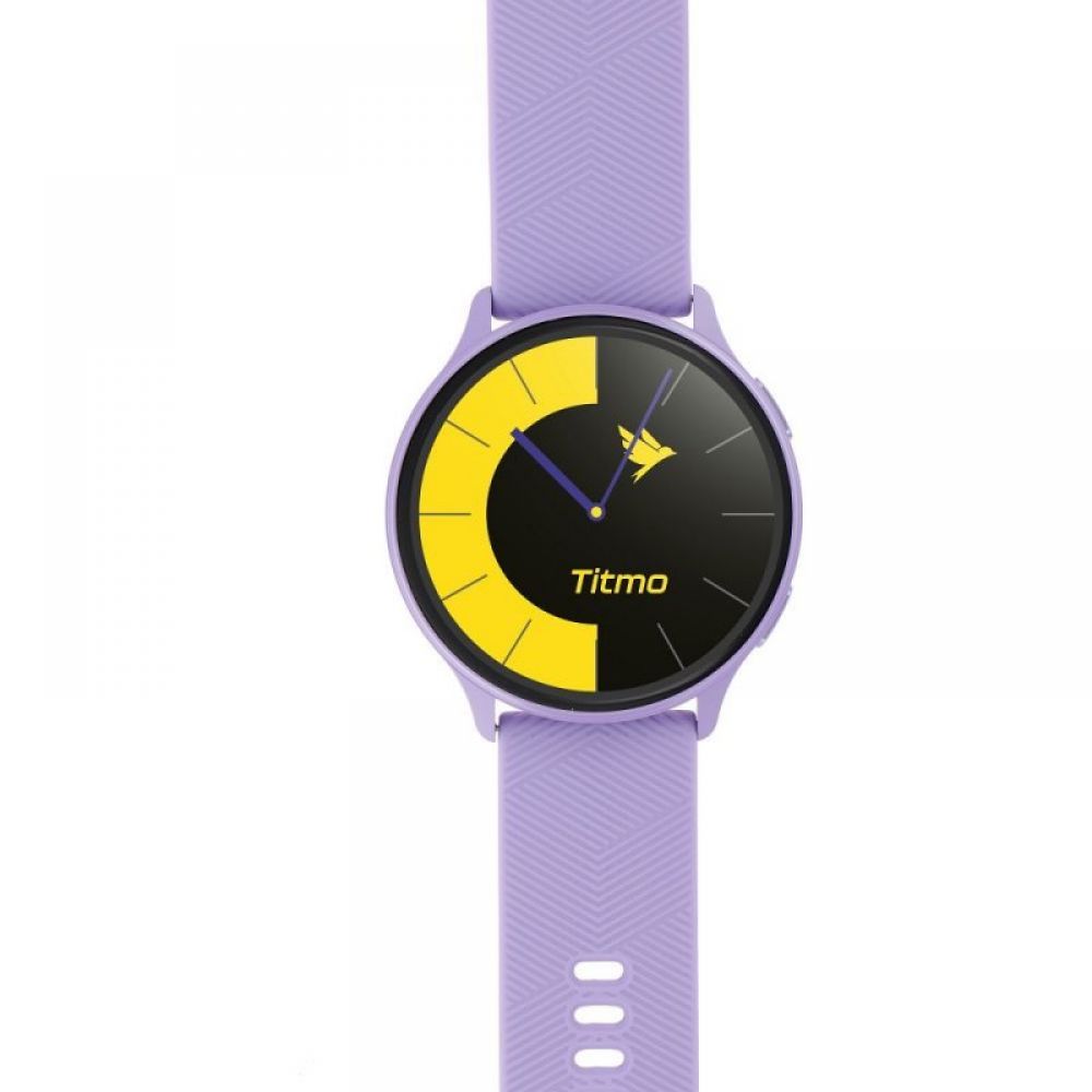 Pametni sat TITMO O-200 (GPS, AMOLED, bluetooth pozivi, silikonska narukvica) lavanda