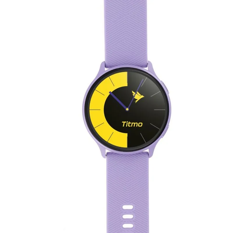 Pametni sat TITMO O-200 (GPS, AMOLED, bluetooth pozivi, silikonska narukvica) lavanda