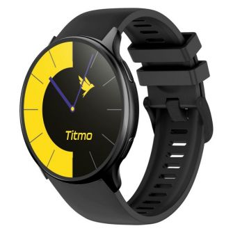 Pametni sat TITMO O-200 (GPS, AMOLED, bluetooth pozivi, silikonska narukvica) crni