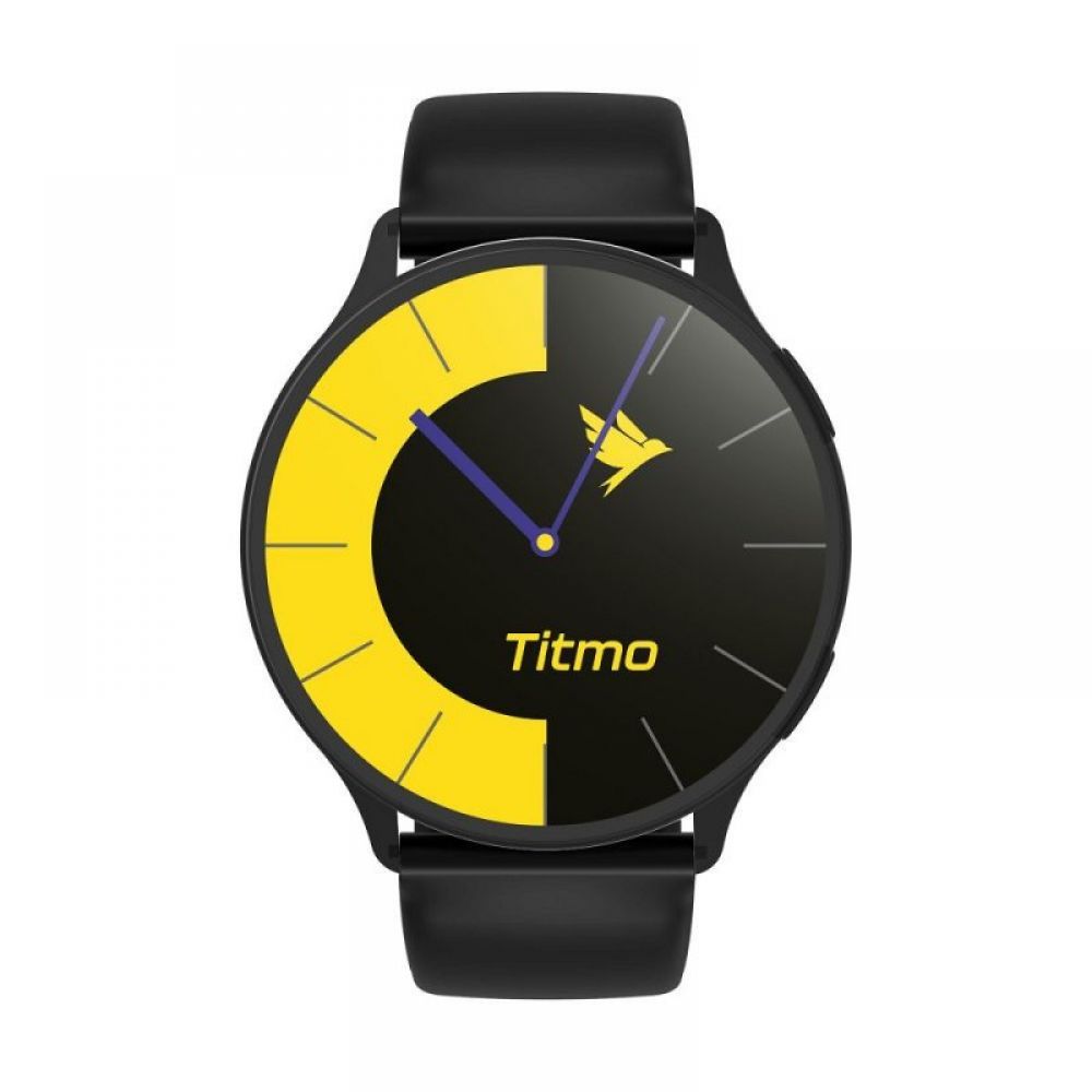 Pametni sat TITMO O-200 (GPS, AMOLED, bluetooth pozivi, silikonska narukvica) crni
