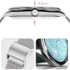 Pametni sat TITMO O-170 (AMOLED, bluetooth pozivi, stainless steel silver mesh narukvica) srebrni