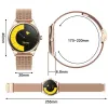 Pametni sat TITMO O-170 (AMOLED, bluetooth pozivi, stainless steel gold mesh narukvica) zlatni