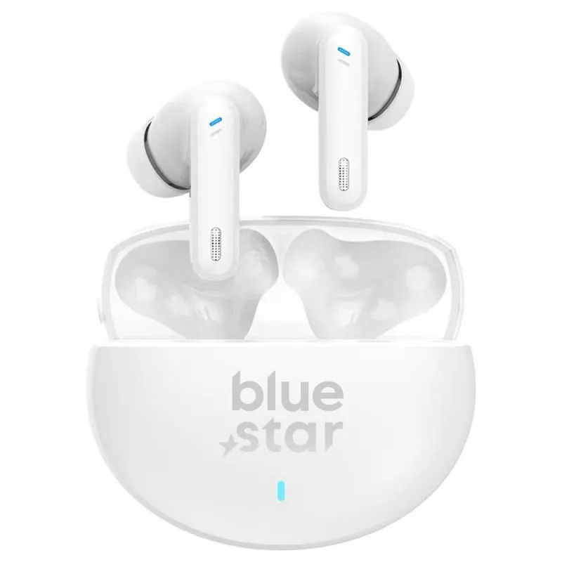 Bluetooth slusalice BLUE STAR ZEN ANC + ENC TX5 TWS bele