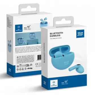 Bezicne slusalice BLUE STAR Circle Beat TX3 TWS plave