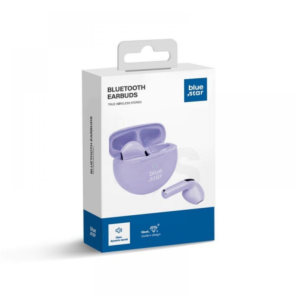 Bezicne slusalice BLUE STAR Circle Beat TX3 TWS lavanda