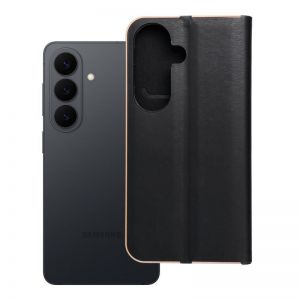 Futrola LUNA BOOK GOLD za Samsung S26 crna