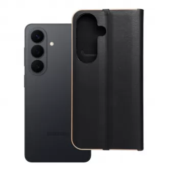 Futrola LUNA BOOK GOLD za Samsung S26 crna