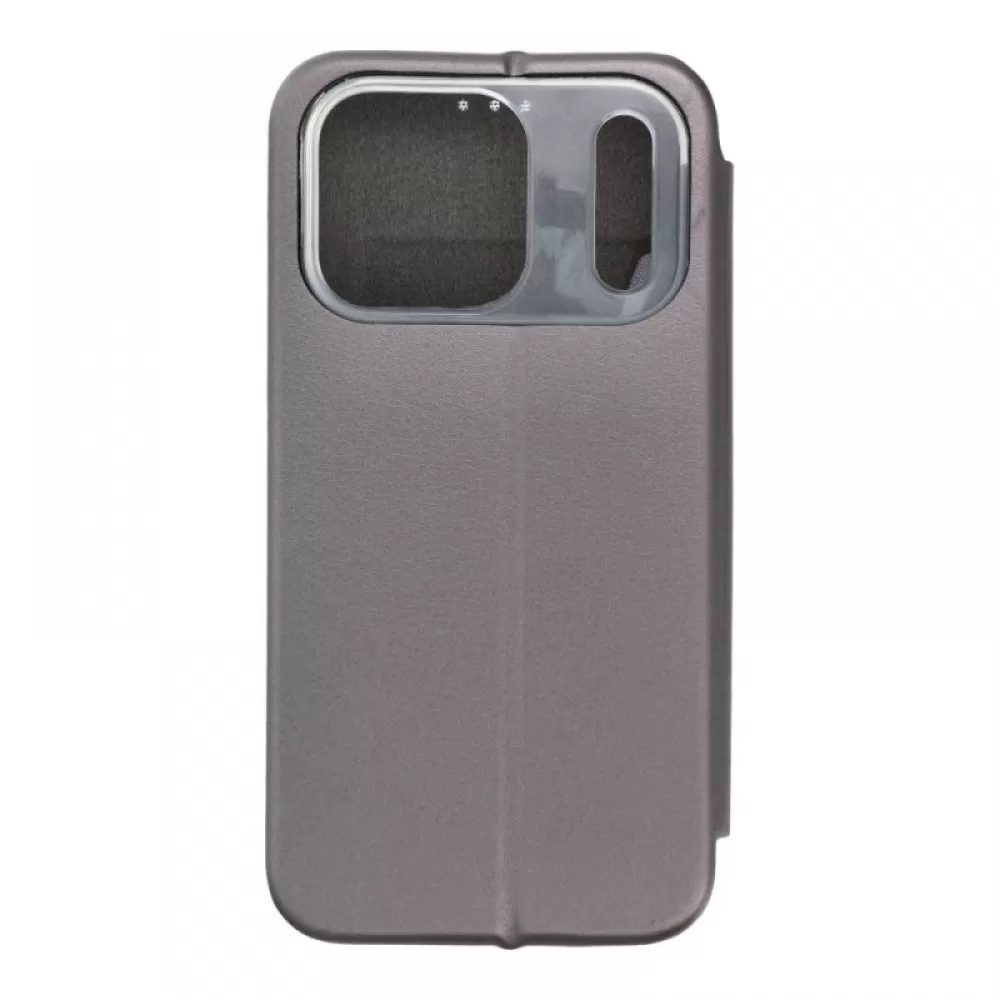 Futrola flip cover GALIO (forcell elegance) za iPhone 17 Pro siva
