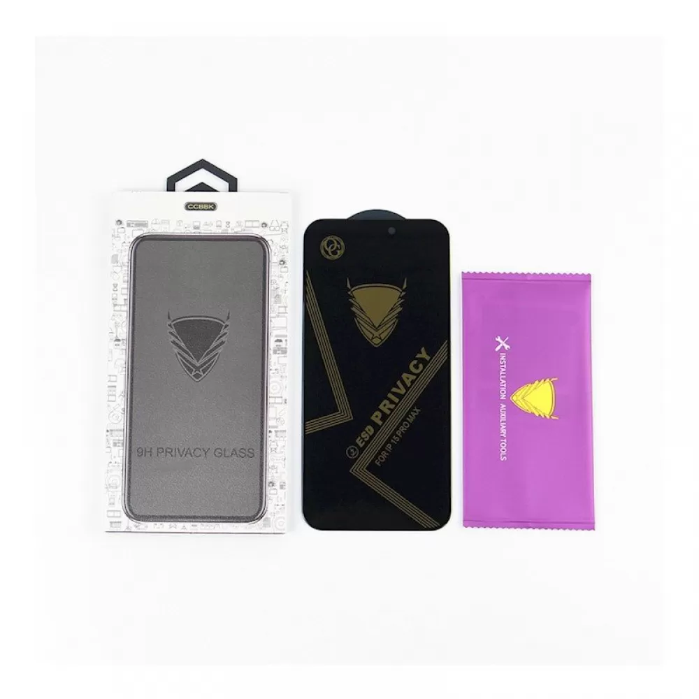 Zastitno staklo OG Premium Privacy za iPhone 13 / 13 Pro / 14 / 16e / 17e (6.1)