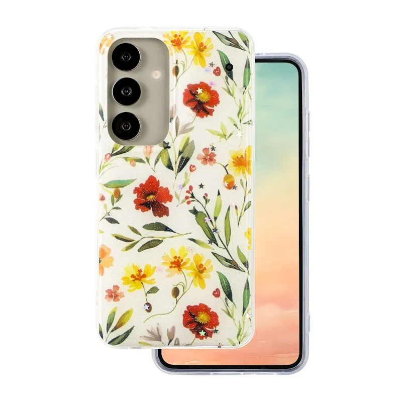 Futrola Glow Glam za Samsung Galaxy S25 bela