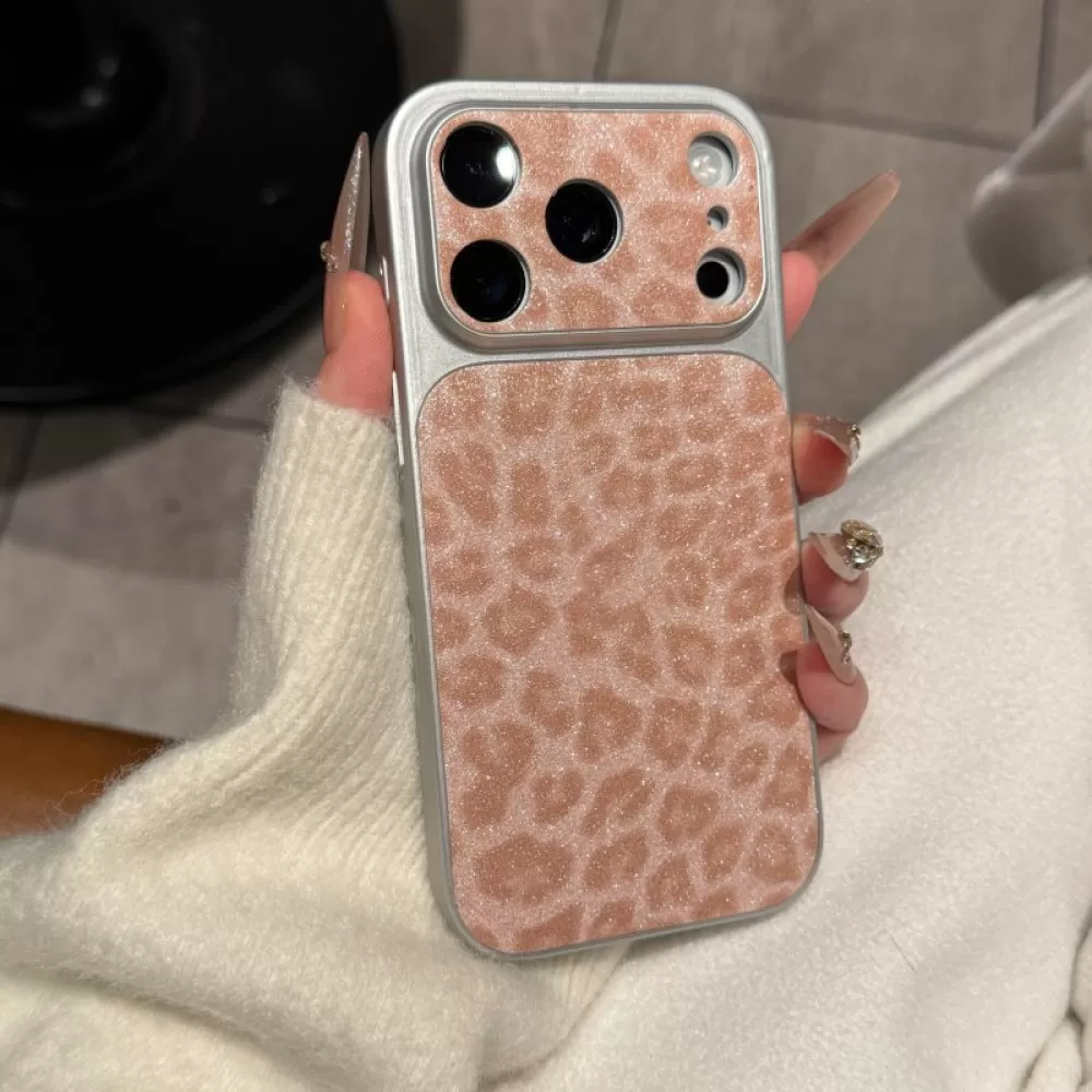 Futrola Leopard Glam za iPhone 17 roze