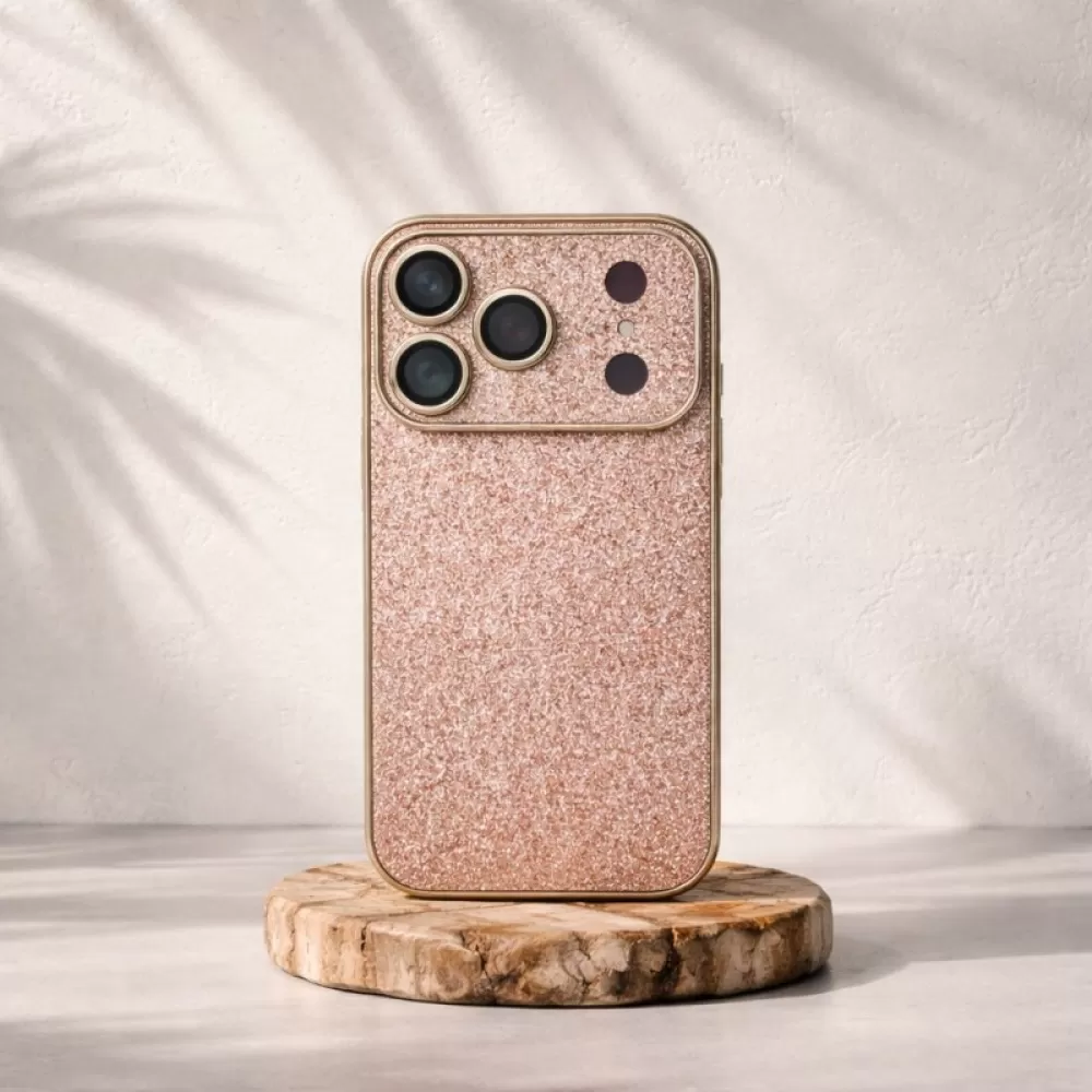 Futrola Glossy Glitter Case za iPhone 17 zlatna