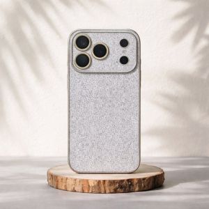 Futrola Glossy Glitter Case za iPhone 17 srebrna
