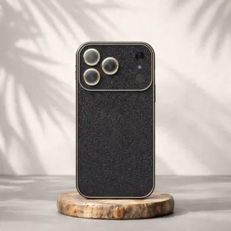 Futrola Glossy Glitter Case za iPhone 17 Pro crna