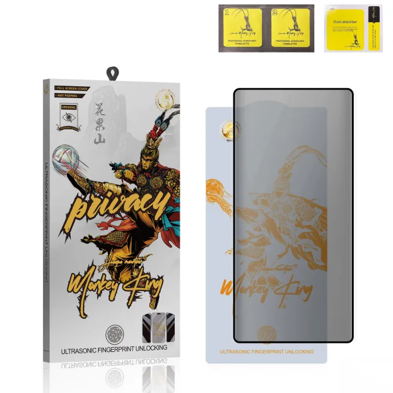 Zastitno staklo Monkey King Fingerprint Unlock PRIVACY za Samsung Galaxy S25 Ultra
