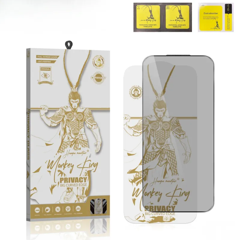 Zastitno staklo Monkey King Privacy za iPhone 16 Pro