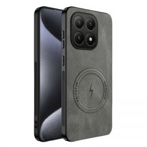 Futrola Leather Man Magsafe za Samsung Galaxy A37 siva