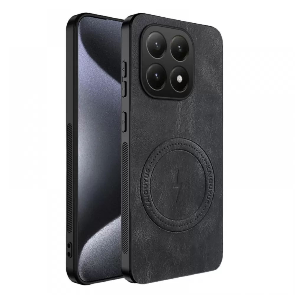 Futrola Leather Man Magsafe za Honor X7c crna