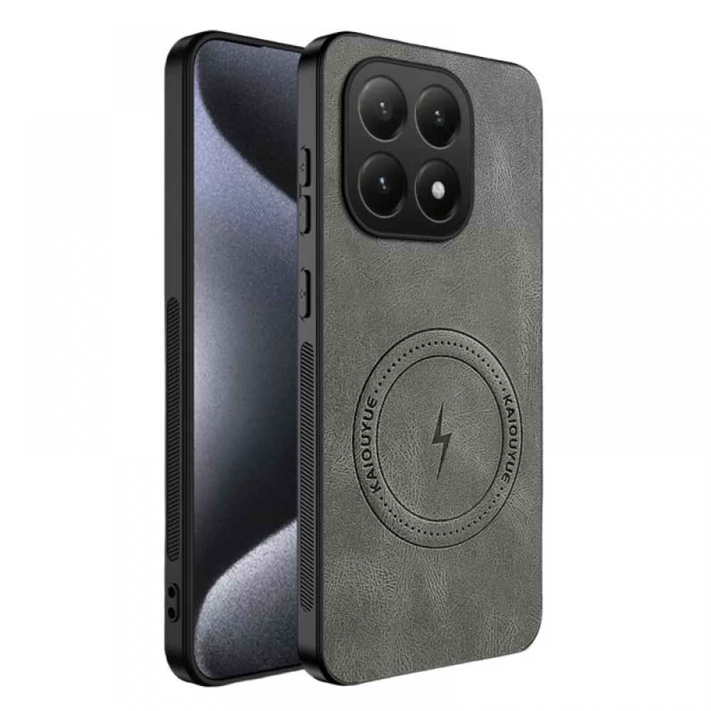 Futrola Leather Man Magsafe za Honor X5c Plus siva