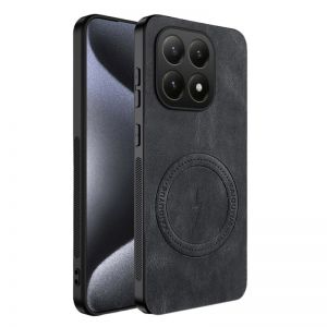 Futrola Leather Man Magsafe za Samsung Galaxy A57 crna