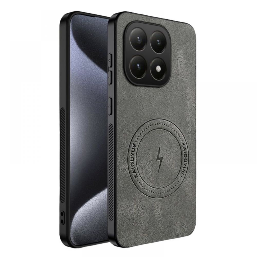 Futrola Leather Man Magsafe za Samsung Galaxy S26 siva