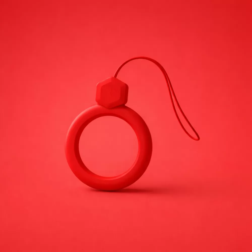 X-cell privezak za telefon prsten crveni