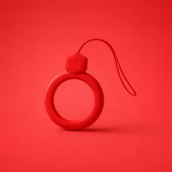 X-cell privezak za telefon prsten crveni