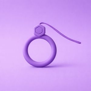 X-cell privezak za telefon prsten lila