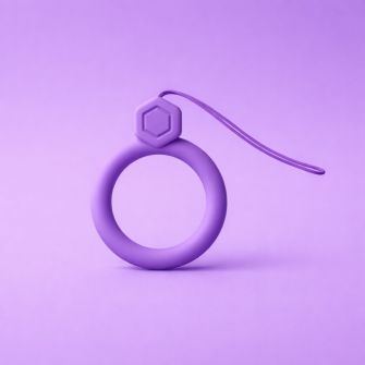 X-cell privezak za telefon prsten lila