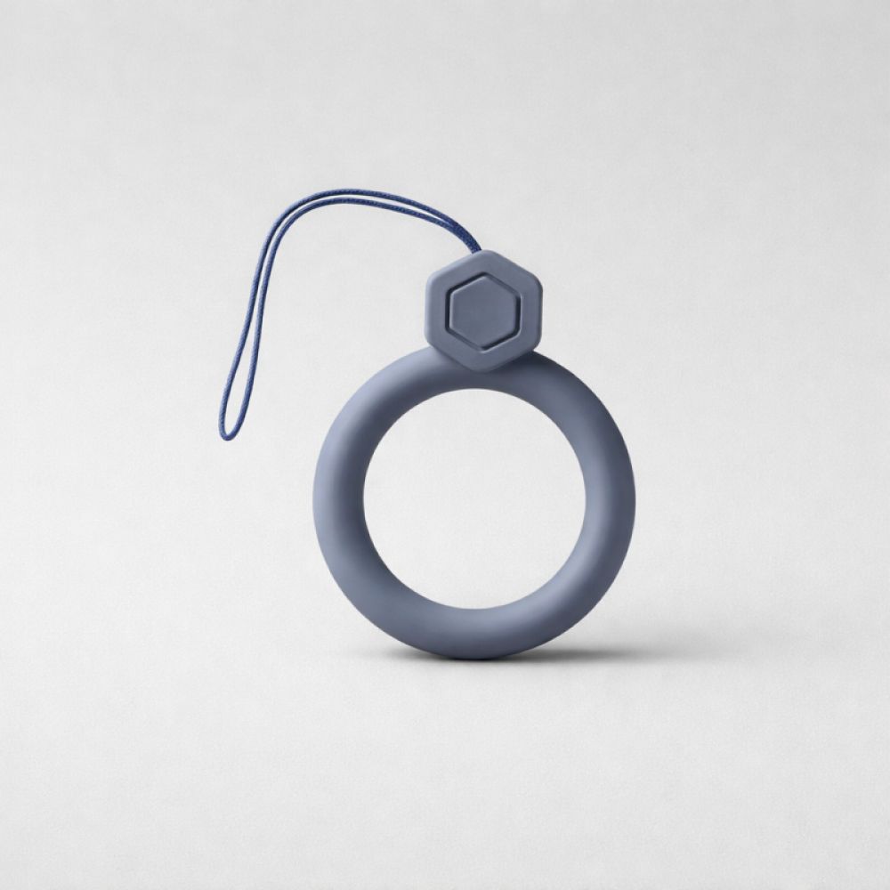 X-cell privezak za telefon prsten sivo plava