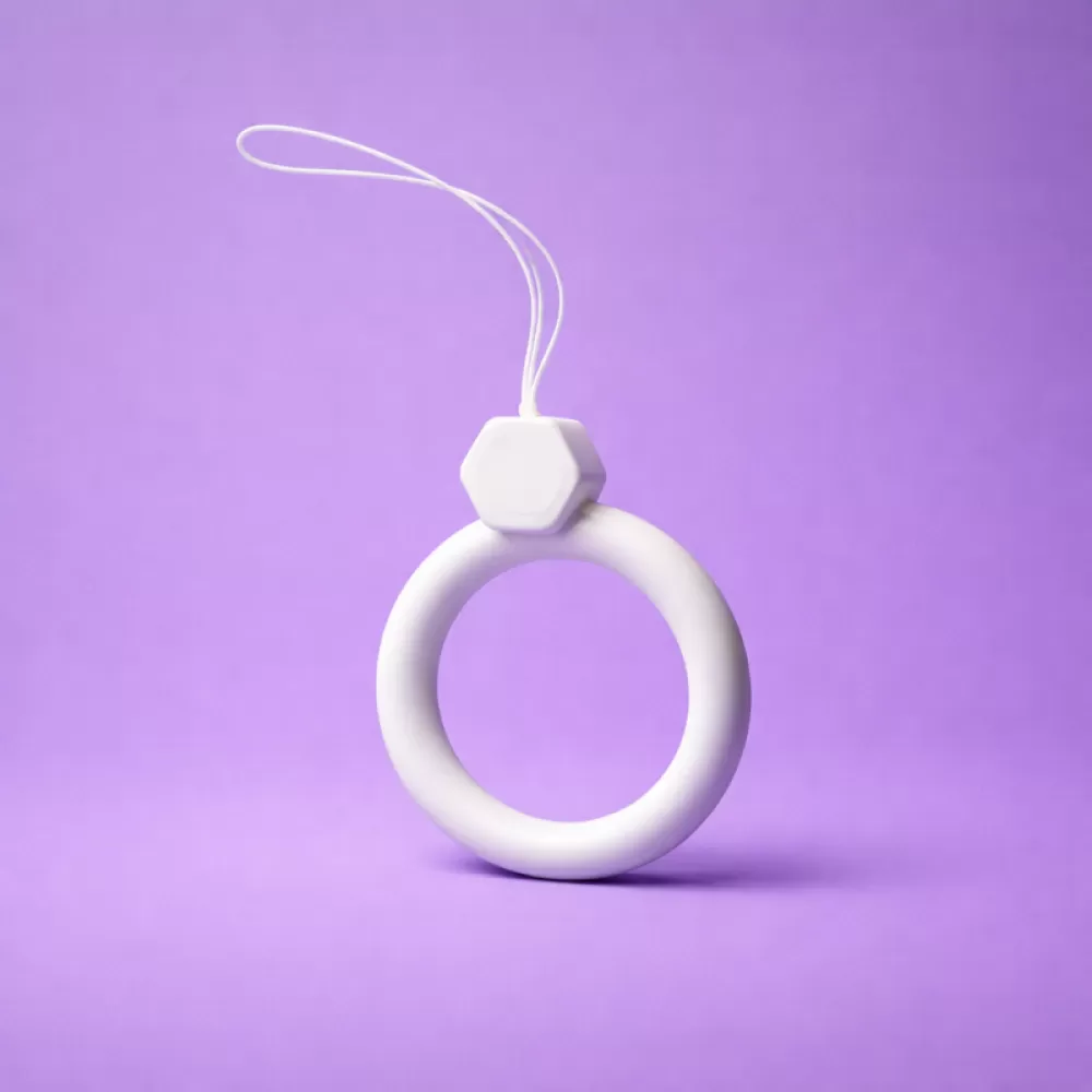 X-cell privezak za telefon prsten bela