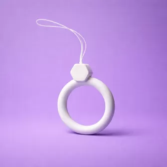 X-cell privezak za telefon prsten bela