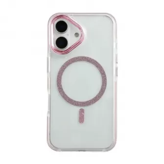 Futrola Transparent Color za iPhone 17 Pro Max roze