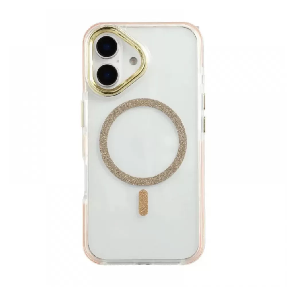 Futrola Transparent Color za iPhone 17 Pro Max zlatna