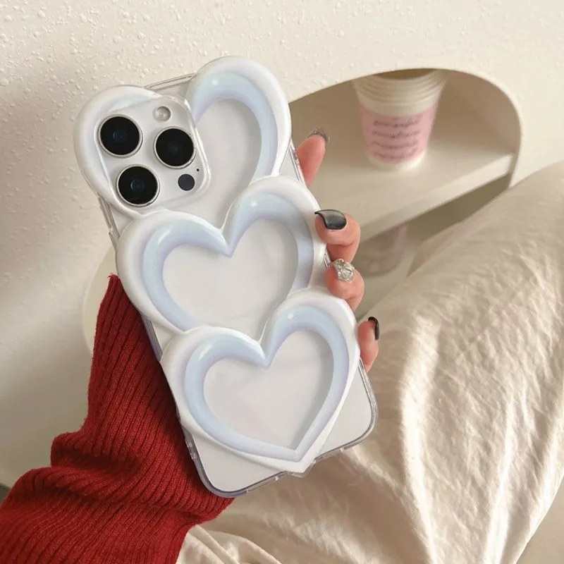 Futrola Triple Heart za iPhone 17 / iPhone 18 plava