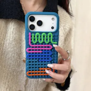 Futrola Color anti-slip za iPhone 17 teget