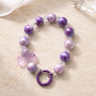 Privezak X-Cell biser lila